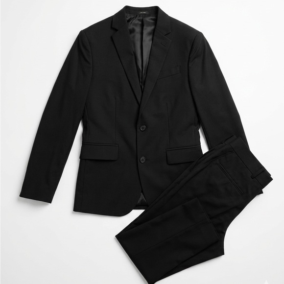 Slim fit Classic Black Men's Suit Set